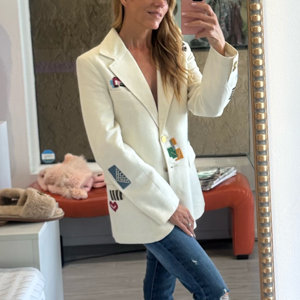 ALIX OF BOHEMIA AFTERNOON ABSTRACT TILE BLAZER